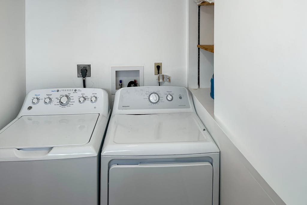 In-unit laundry with washer and dryer